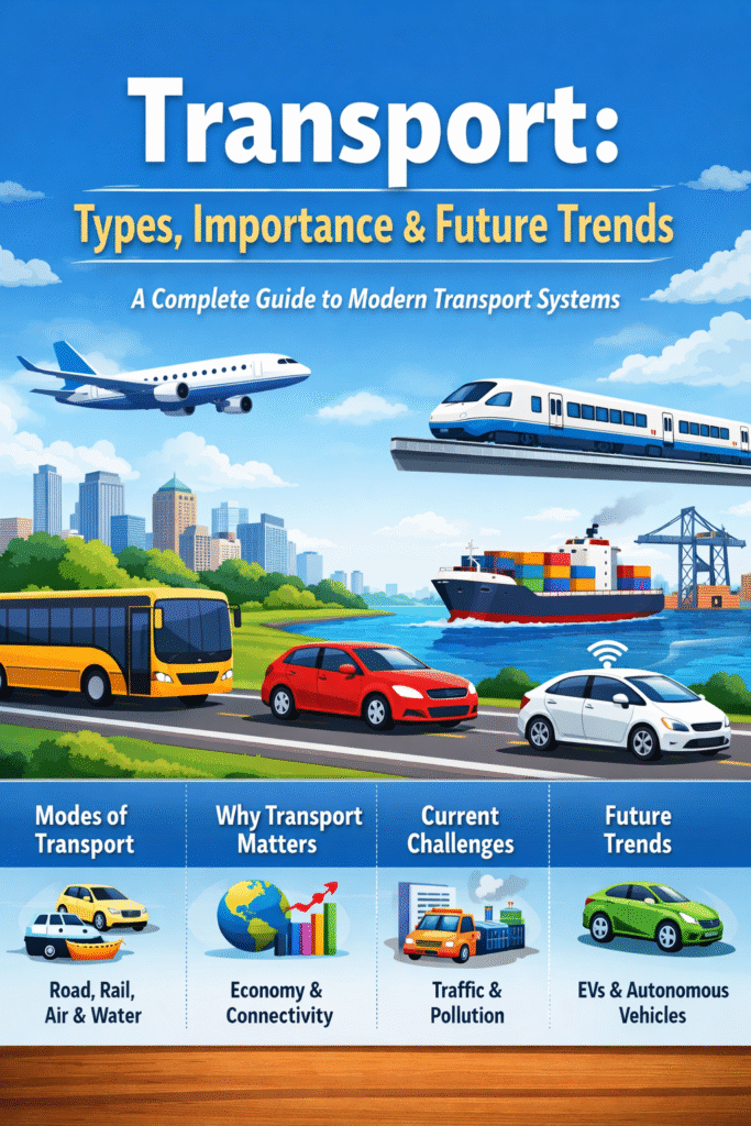 Transport: Meaning, Types, Importance, and Future Trends